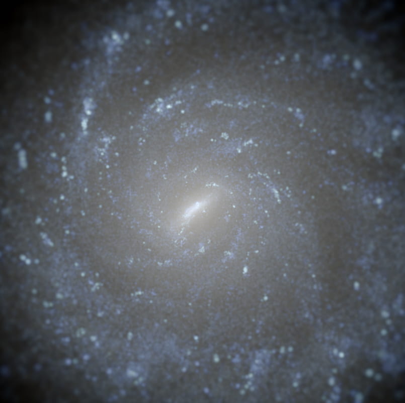 A simulated galaxy