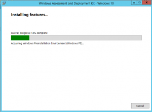 ADK for Windows 10 installing on Windows Server 2012 R2