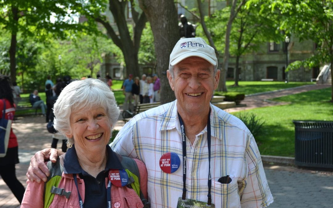 Judith Ribble, CW’59, and Clark Bussey, C’59 (2014)