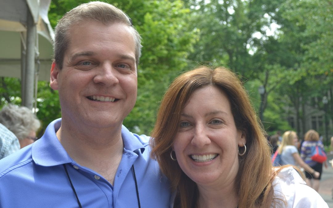 Mike McTigue, C’90, and Diane McTigue, C’90 (2015)